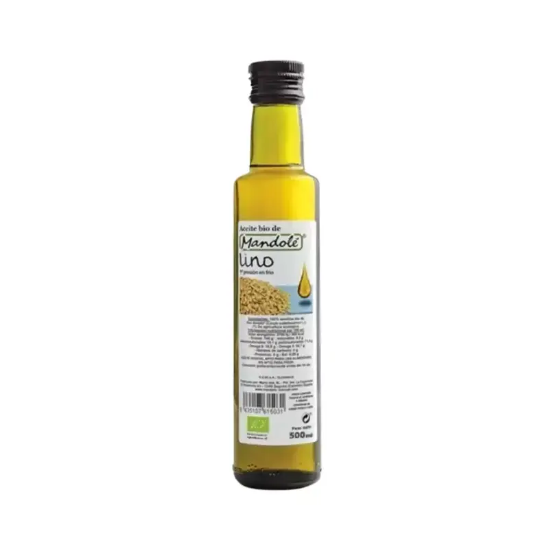 Aceite Lino 1ª presión en frío Bio 500 ml. Mandolé