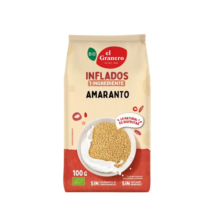 Amaranto hinchado Bio 100 gr. El granero integral