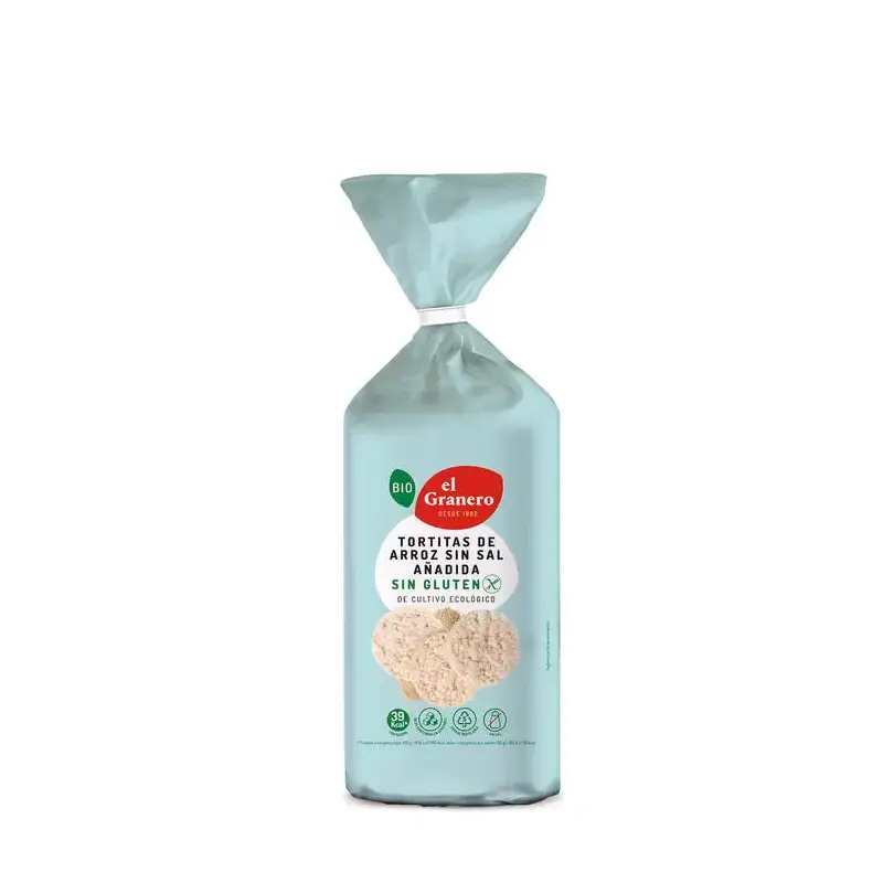 Tortitas Arroz integral Sin sal Bio 115 gr. El granero integral