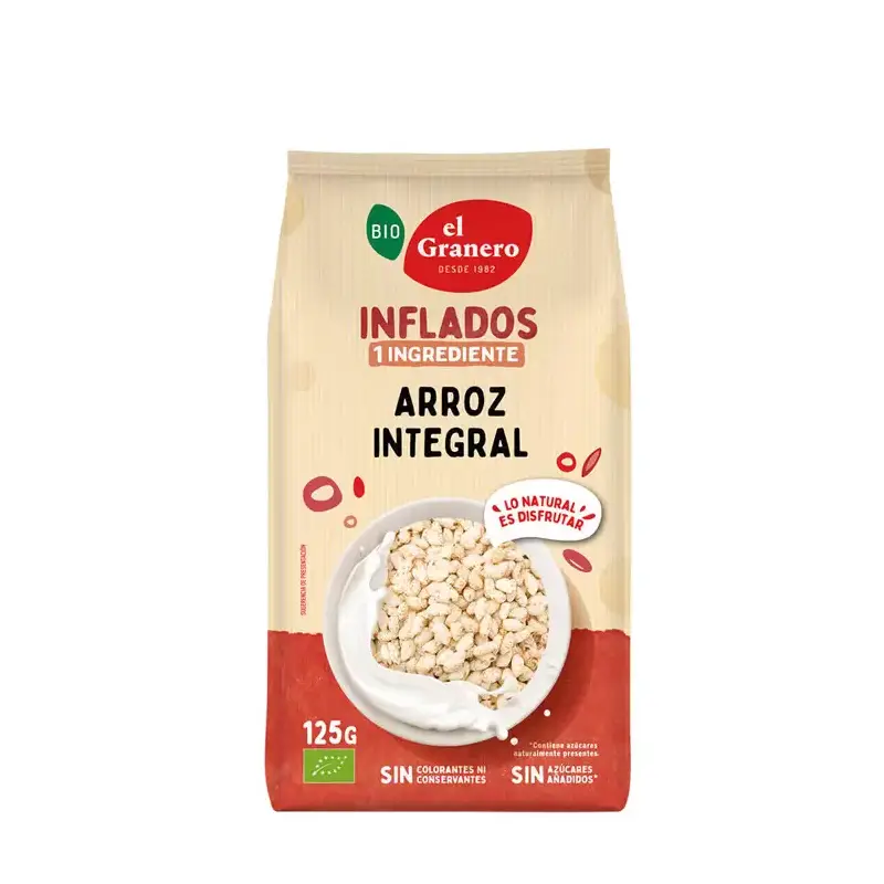Arroz integral hinchado Bio 125 gr. El granero integral