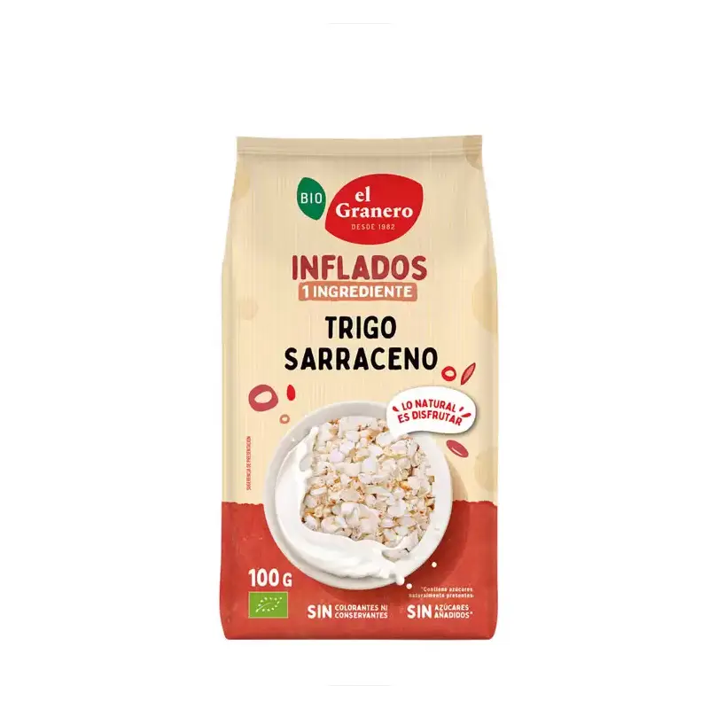 Trigo sarraceno hinchado Bio 100 gr. El granero integral