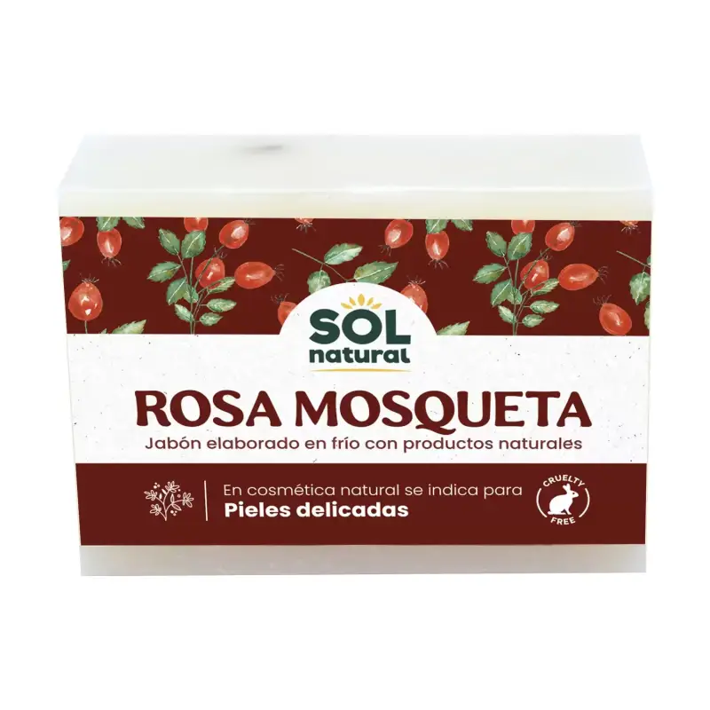 Jabón Rosa Mosqueta Sol Natural 100 g – Nutrición y suavidad natural