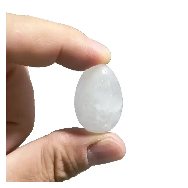 Huevo yoni Cuarzo blanco. Minerales Osiris