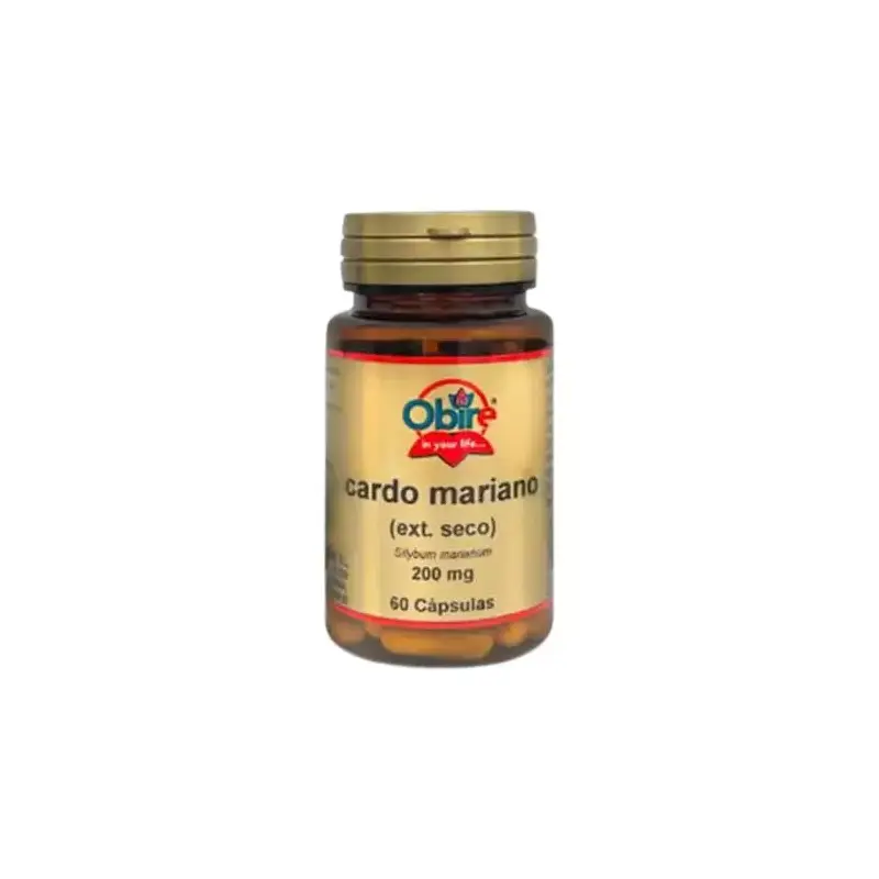 Cardo Mariano 200 mg 60 cápsulas Obire | Apoyo Hepático Natural