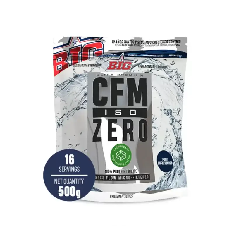 CFM ISO ZERO Sin Sabor 500 g BIG – Proteína aislada pura