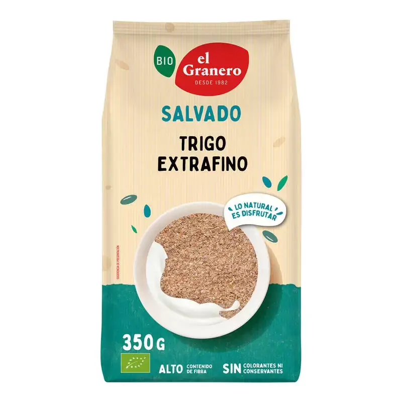 Salvado extrafino Trigo integral Bio 350 gr. El granero integral