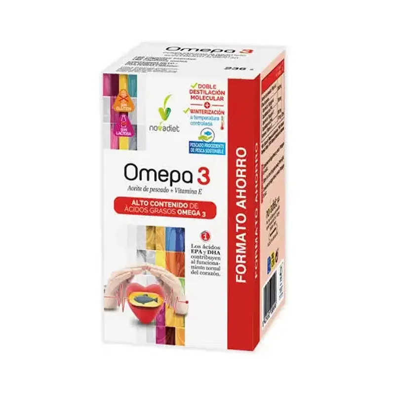 Omepa 3 180 perlas Novadiet – Omega-3 para corazón y triglicéridos