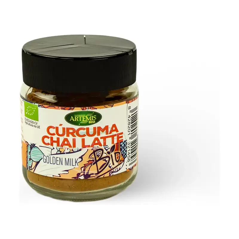 Cúrcuma chai latte, Leche dorada (Golden milk) Bio 60 gr. Artemis