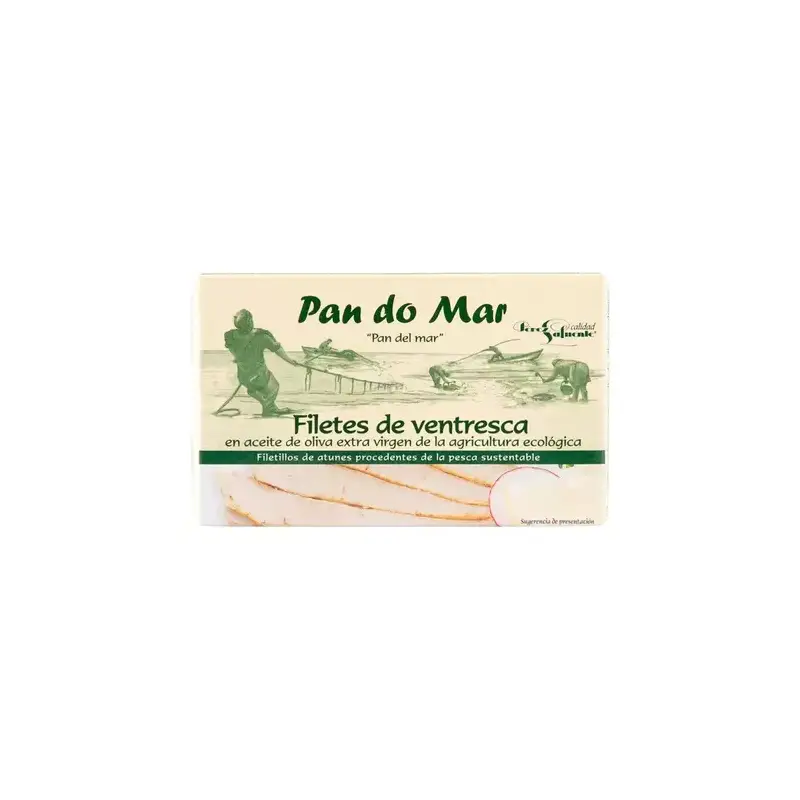 Filetes de Ventresca en Aceite oliva virgen extra Bio 120 gr. Pan do mar