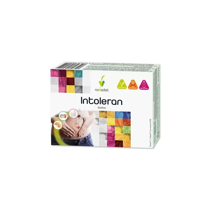 Intoleran 30 comp Novadiet – Enzimas Digestivas para Intolerancias Alimentarias