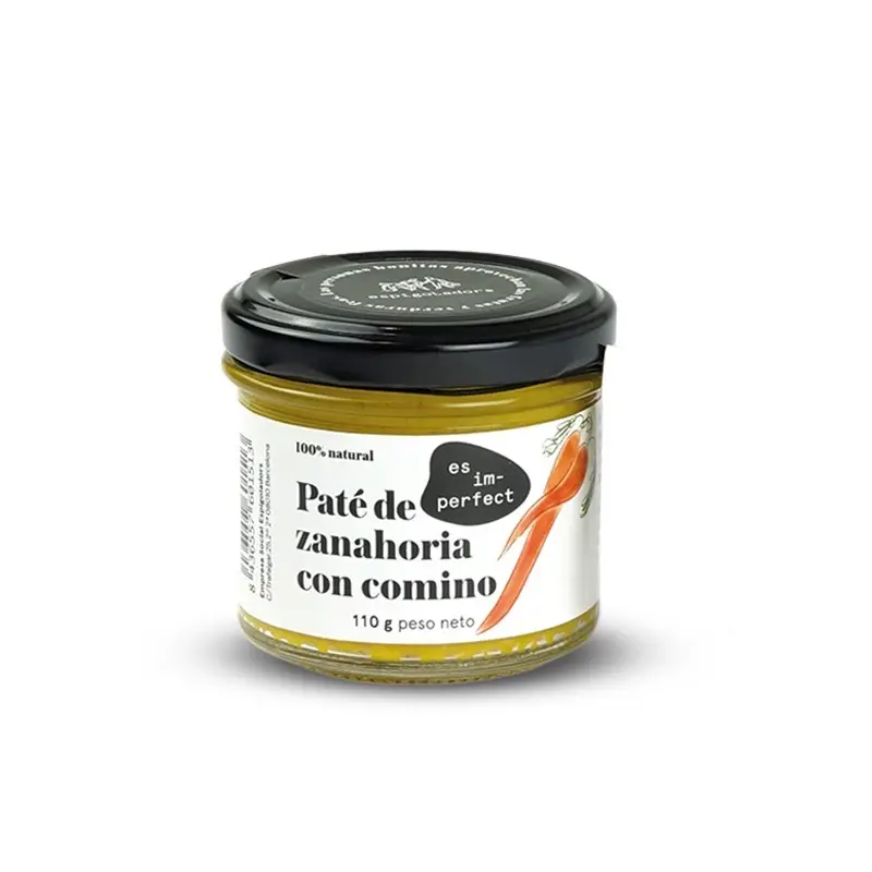 Paté vegano Zanahoria con comino Bio 110 gr. Es imperfect