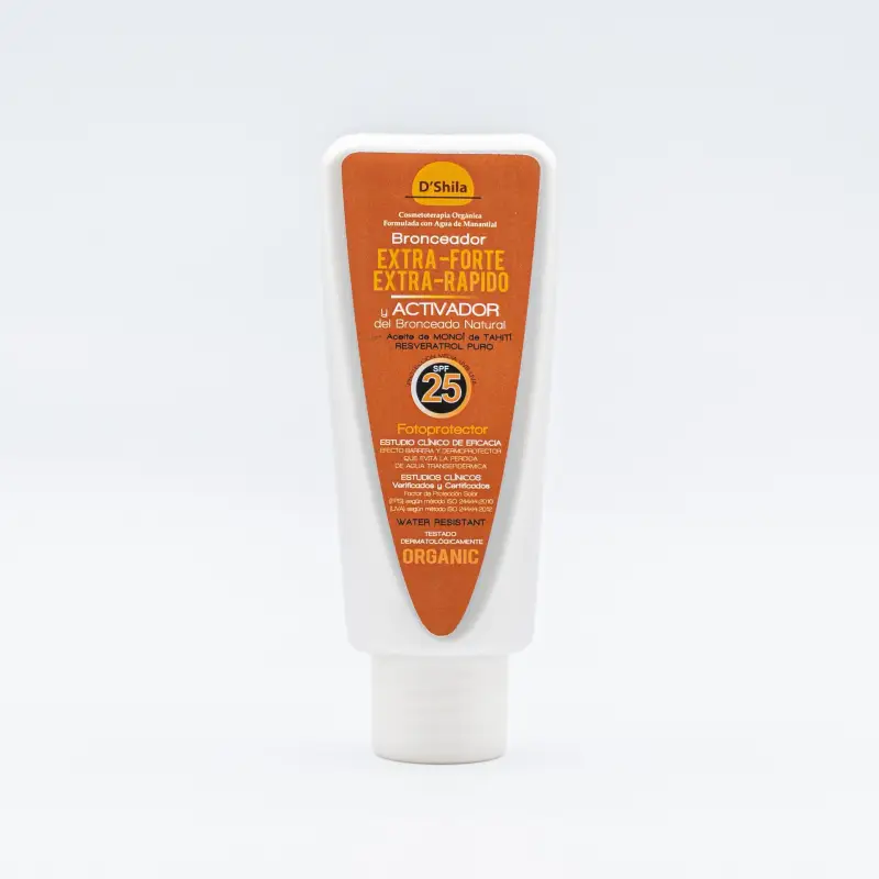 Protector Solar Bronceador SPF 25 D’Shila – Bronceado natural