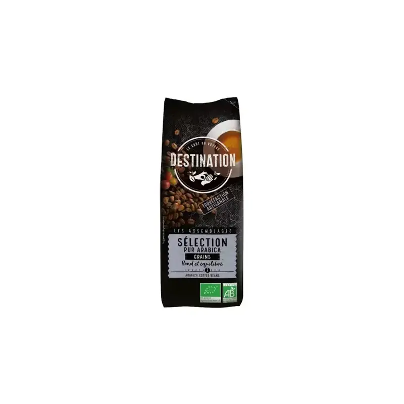 Café grano Selección100% arábica Bio 500 gr. Destination