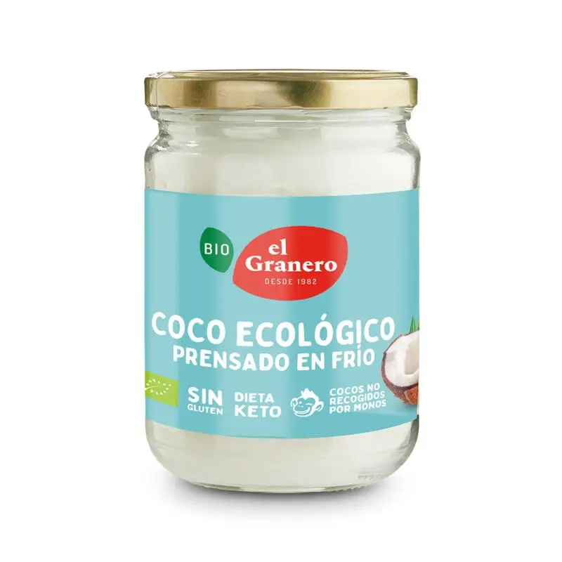 Aceite Coco virgen extra Bio 400 ml. El granero integral