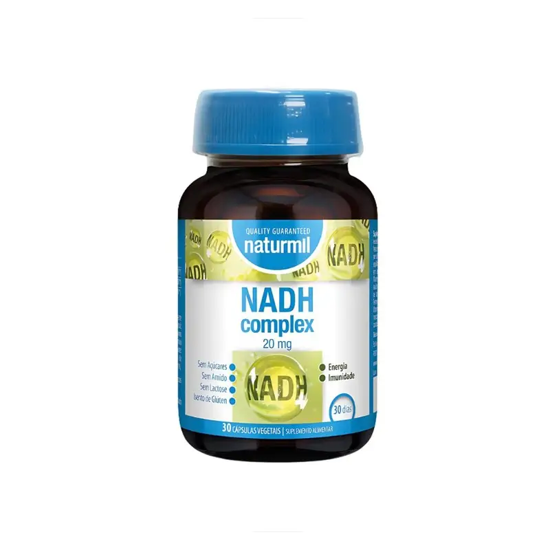 NADH 20 mg 30 cápsulas Naturmil – Energía y vitalidad celular