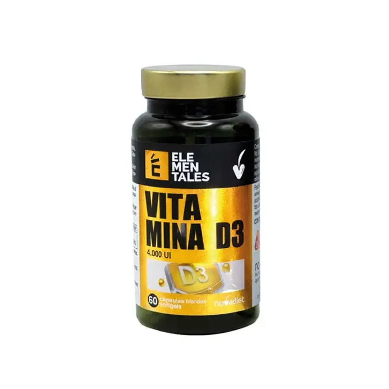 Vitamina D3 4000 UI Elementales 60 caps. Novadiet