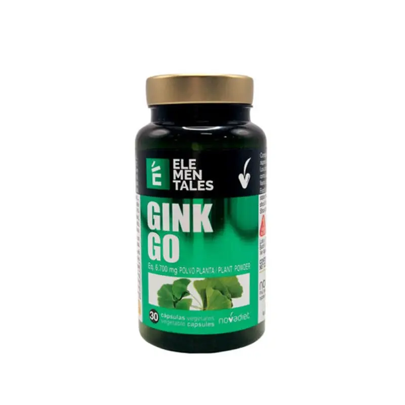Ginkgo Elementales 30 cápsulas Novadiet – Circulación y memoria natural