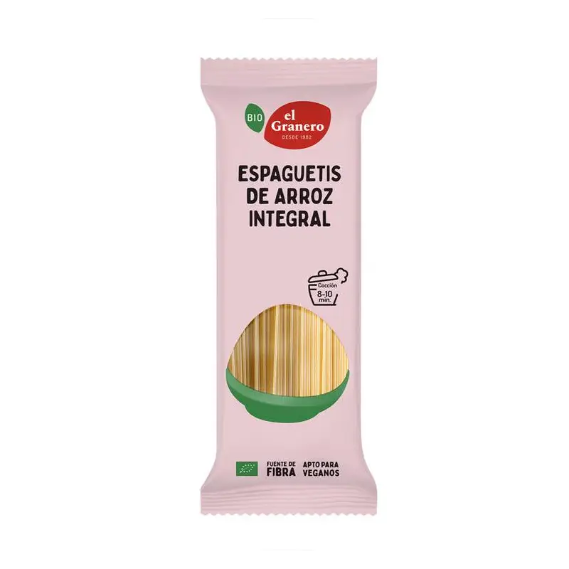 Espaguetis Arroz integral Bio 500 gr El granero integral