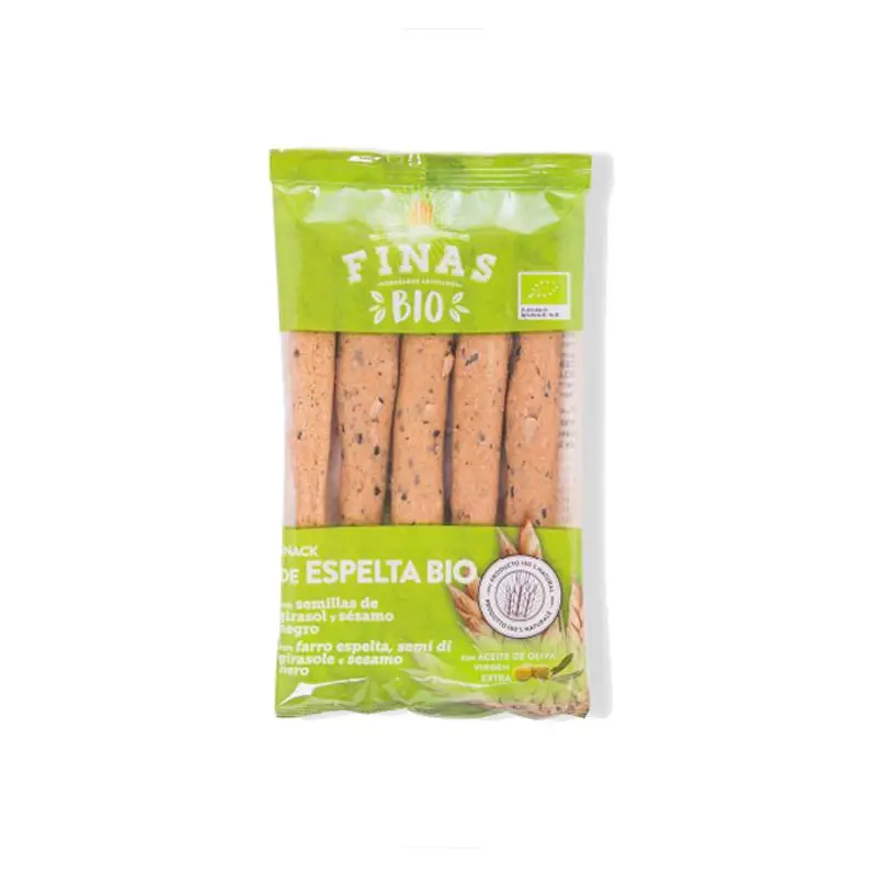 Rosquilletas integrales 33% Espelta con semillas de girasol y sésamo negro Bio 75 gr. Finas