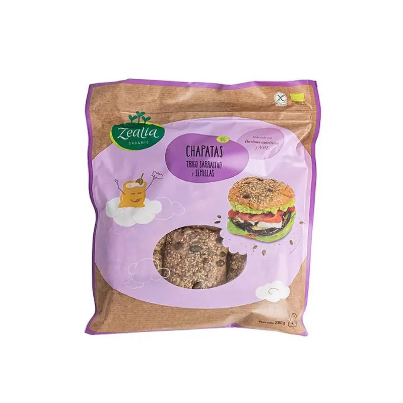 Chapata 7 semillas Sin gluten Bio 280 gr. Zealia