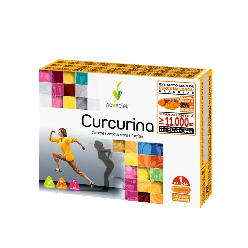 Curcurina 30 cápsulas Novadiet – Cúrcuma para articulaciones