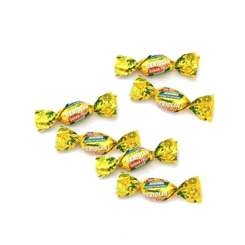 Caramelos Jengibre  aroma limón con estevia 40 gr. Geriovit